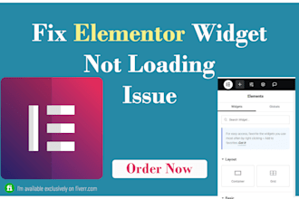 fix elementor widget panel not loading issue