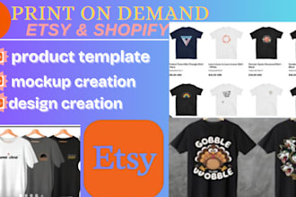 design etsy digital product etsy shop setup print on demand etsy store listing