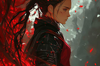 draw fantasy or fan art character illustration