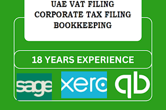 be your virtual assistant for data entry, vat return and corporate tax filing