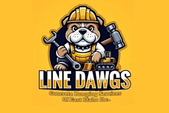 design high quality construction mascot logo with unlimited revision
