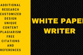 write and design white paper for you