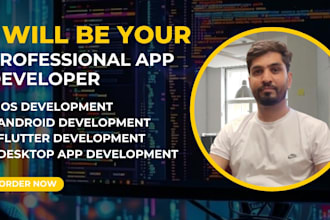 be your flutter developer to create a mobile app, flutter ui for you