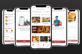 design food delivery app, restaurant app, grocery app