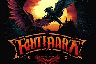 make medieval, fantasy, rpg, rustic, scifi and game logo