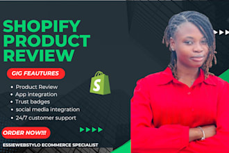 import bulk review and write product description for your shopify website
