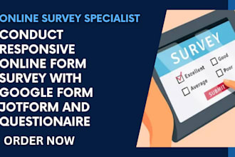 create online form using jotform, typeform, online survey