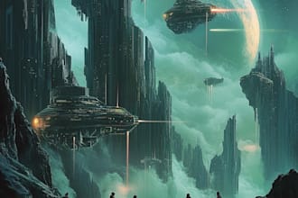 draw sci fi illustration and sci fi art