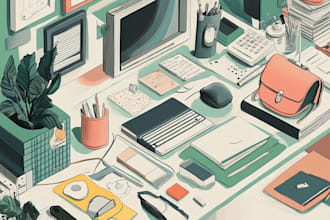 raw technical drawing vector line art illustration product