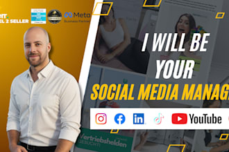 be your social media marketing manager