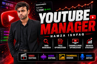 be your youtube channel manager and content creator
