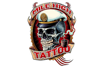design high quality tattoo mascot logo with fastest delivery