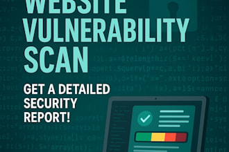 scan your website for vulnerabilities and provide a detailed report