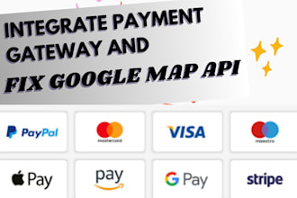 integrate payment gateway and fix google map api into your wordpress website