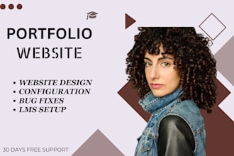 build professional personal portfolio, resume, cv website