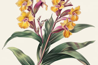 paint watercolour botanical illustrations
