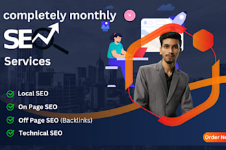 do complete SEO service including on page off page and technical