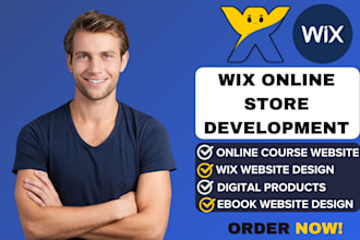 design wix ebook website online course digital products dropshipping store