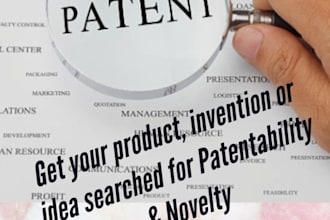 do patent search and trademark check in USA UK europe worldwide