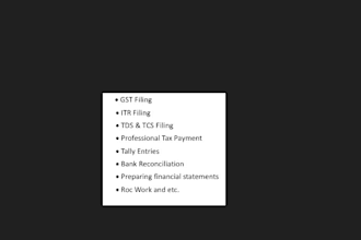 do book keeping,  bank reconciliation,tally, excel data clean
