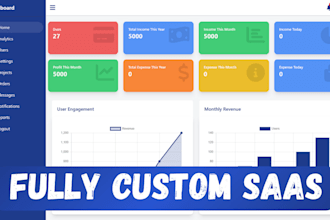 do custom saas web application and web portal using php