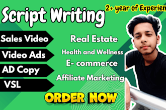 do script writing for sales video and video ads