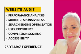 run a website audit for SEO, speed, usability, accessibility