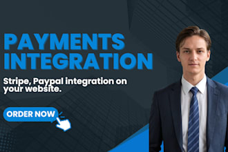 integrate stripe, paypal to your website