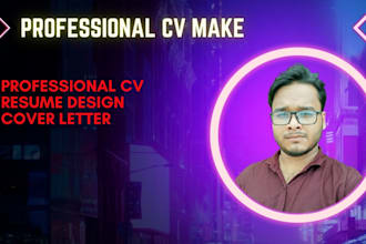 do professional cv design and resume