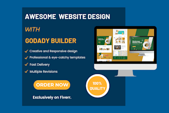 design or redesign responsive godaddy website