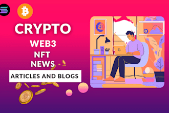 write enticing seo crypto articles, metaverse, web3, nfts and blockchain news