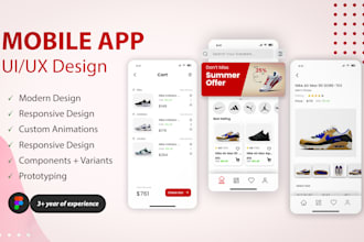 design stunning mobile app UI UX and prototyping for android ios using figma
