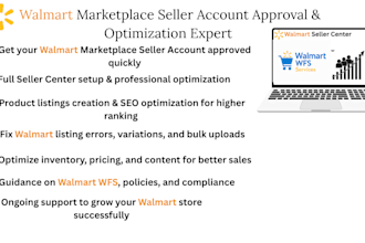 walmart marketplace seller account approval and optimization expert