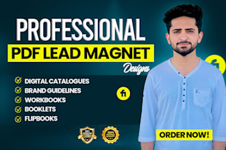 design PDF lead magnets, ebooks and workbooks for your brand