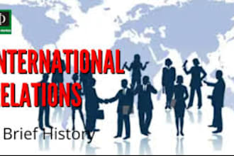 create articles on global relations political studies and current events