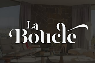 design a vintage interior logo