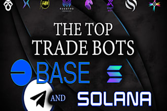 build solana trading bot, volume bot, crypto telegram bot, dextool trending bot