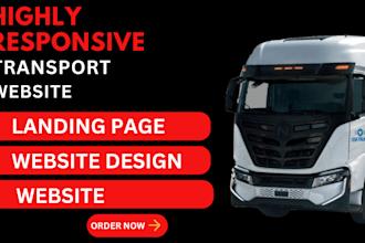 design logistics website auto transport website cargo website