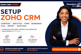 setup zoho crm campaign analytics form workdrive cliq report zoho mail
