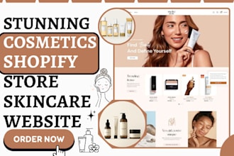 design beauty shopify eyelashes nail lipstick store makeup spa cosmetics website