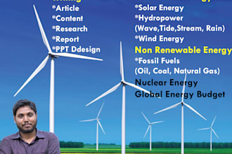 write on sustainable living, renewable energy and solar energy blogs and papers