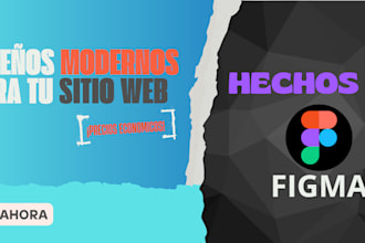 hago el diseño de tu sitio web moderno en figma
