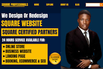 build square business website square webite design square online store