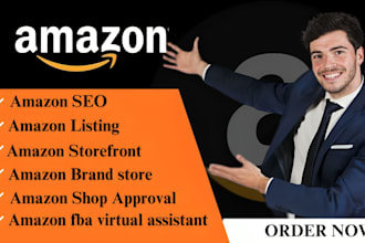 design amazon storefront listing brand store and be amazon virtual assistant
