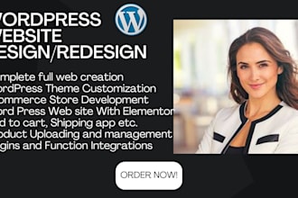 do build responsive wordpress website design and web design