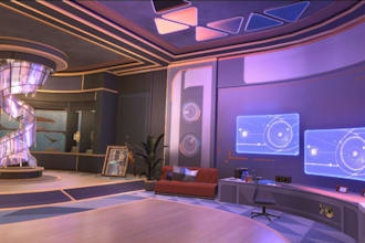 model quality custom vrchat world vrc world virtual reality world 3d environment