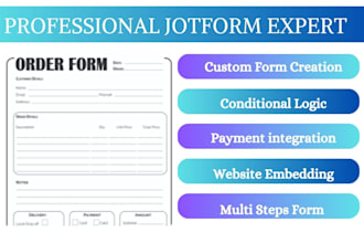 build order form questionnaire survey quiz test form feedback form using jotform