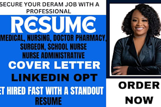 write a professional healthcare medical nursing doctor and surgeon resume
