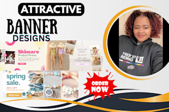 design shopify banner, website banner, ebay, etsy banner ads