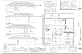 do architectural drawing, structural design in revit or autocad for city permit